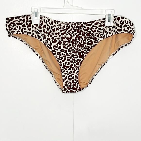NWT J.Crew Full Coverage Bikini Bottom In Leopard Print - Picture 5 of 11
